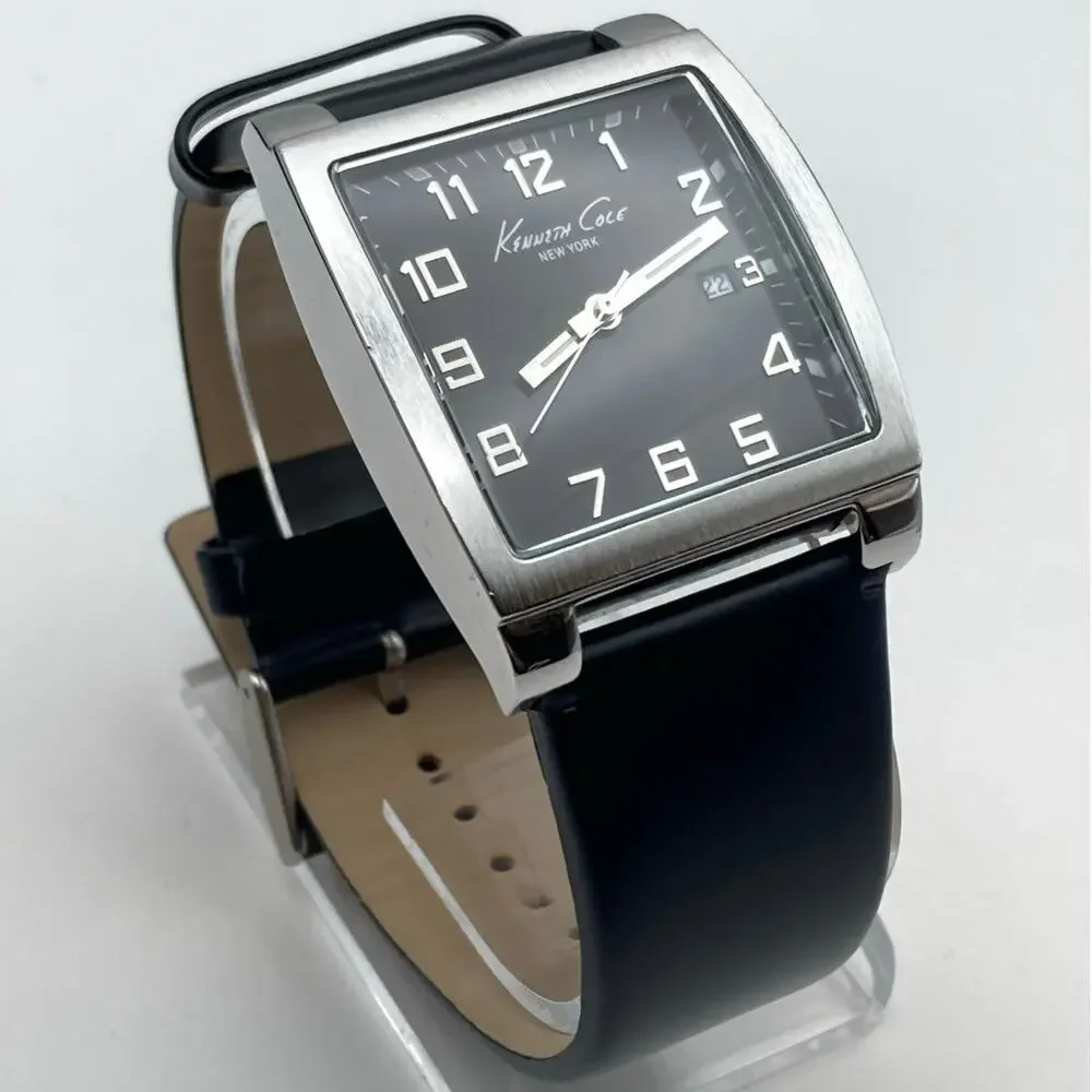 Kenneth Cole New York KC1239 Men's Watch 36mm - New Battery - WR Adjustable Date